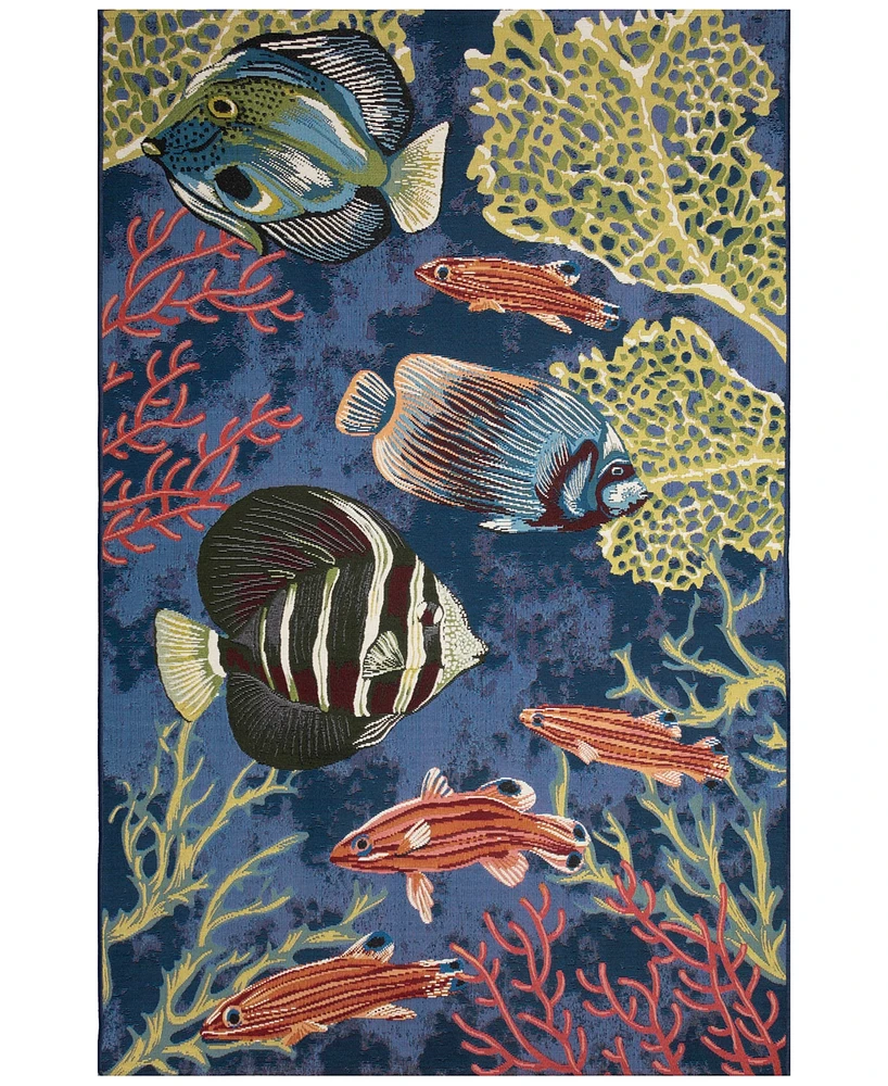 Liora Manne' Marina Fish 7'10"x9'10" Area Rug