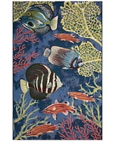 Liora Manne' Marina Fish 7'10"x9'10" Area Rug