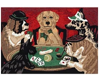 Liora Manne' Frontporch Poker Pups 2'6"x4' Area Rug