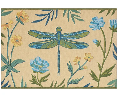 Liora Manne' Esencia Floral Dragonfly 2'x2'10" Area Rug