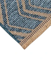 Liora Manne' Mercer Zigzag 6'6"x9'4" Area Rug