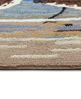 Liora Manne' Frontporch Sandpipers 2'x5' Runner Area Rug