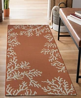 Liora Manne' Esencia Coral Edge 1'11"x4'11" Runner Area Rug