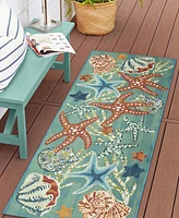 Liora Manne' Esencia Starfish Song 1'11"x4'11" Runner Area Rug