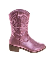 Kensie Girl Little Kids and Big Metallic Cowgirl Boots