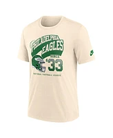 Nike Men's Natural Philadelphia Eagles Rewind Tri-Blend T-Shirt