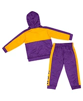 Colosseum Toddler Purple Lsu Tigers Full-Zip Fleece Hoodie Pants Set