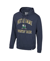 Colosseum Men's Navy Notre Dame Fighting Irish Big Tall Cap E-Tan Pullover Hoodie