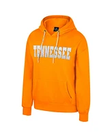 Colosseum Women's Tennessee Orange Volunteers Reflection Rhinestone Drawcord Pullover Hoodie