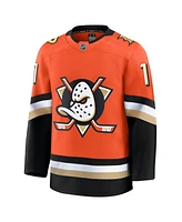 Fanatics Men's Trevor Zegras Orange Anaheim Ducks Home Premium Jersey