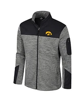 Colosseum Men's Gray/Black Iowa Hawkeyes Guard Full-Zip Jacket