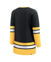 Women's Fanatics Black Boston Bruins 100th Anniversary Premier Breakaway Jersey