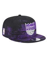 New Era Men's Black Sacramento Kings Tip-Off 9FIFTY Snapback Hat