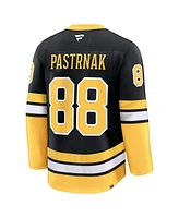 Fanatics Men's David Pastrnak Black Boston Bruins Alternate 100th Anniversary Premium Jersey