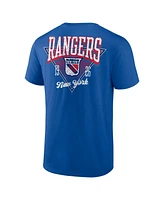 Logo Athletic Men's Blue New York Rangers Never Over T-Shirt