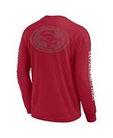 Fanatics Men's and Women's Scarlet San Francisco 49ers Elements Strive Long Sleeve T-Shirt