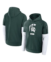 Nike Men's Green Michigan State Spartans Fitness Performance Pullover Hoodie