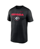 Nike Men's Black Georgia Bulldogs Lockup Legend Performance T-Shirt