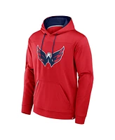 Fanatics Men's Red Washington Capitals Defender Pullover Hoodie