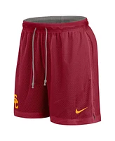 Nike Men's Cardinal/Heather Gray Usc Trojans Player Reversible Shorts