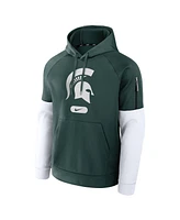 Nike Men's Green Michigan State Spartans Fitness Performance Pullover Hoodie