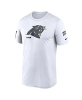 Nike Men's White Carolina Panthers 2024 Salute To Service Legend Performance T-Shirt