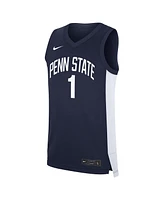 Nike Men's 1 Navy Penn State Nittany Lions Road Replica Jersey