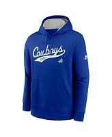 Nike Men's Royal Dallas Cowboys Rewind Tail Sweep Club Pullover Hoodie