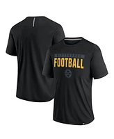 Fanatics Men's Black Pittsburgh Steelers Defender Blackout T-Shirt