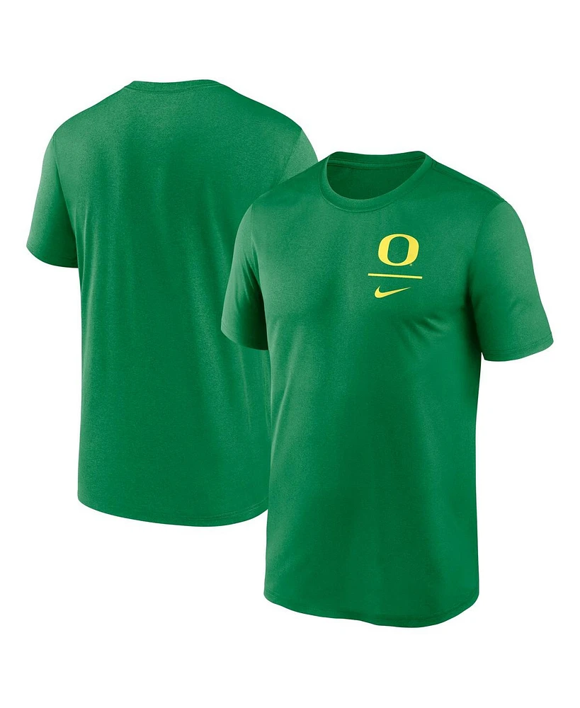 Nike Men's Green Oregon Ducks Primary Logo Legend Performance T-Shirt