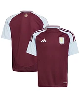 Adidas Big Boys and Girls Claret Aston Villa 2024/25 Home Replica Jersey