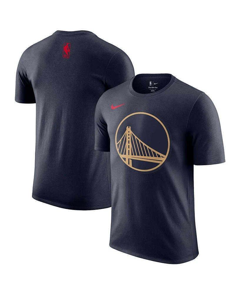 Nike Men's Navy Golden State Warriors 2024/25 City Edition Essential Logo T-Shirt