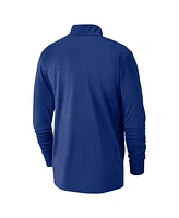 Nike Men's Blue New York Knicks 2024/25 City Edition Authentic Coaches Performance Half-Zip Top