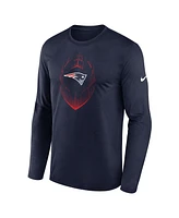 Nike Men's Navy New England Patriots Legend Icon Long Sleeve T-Shirt