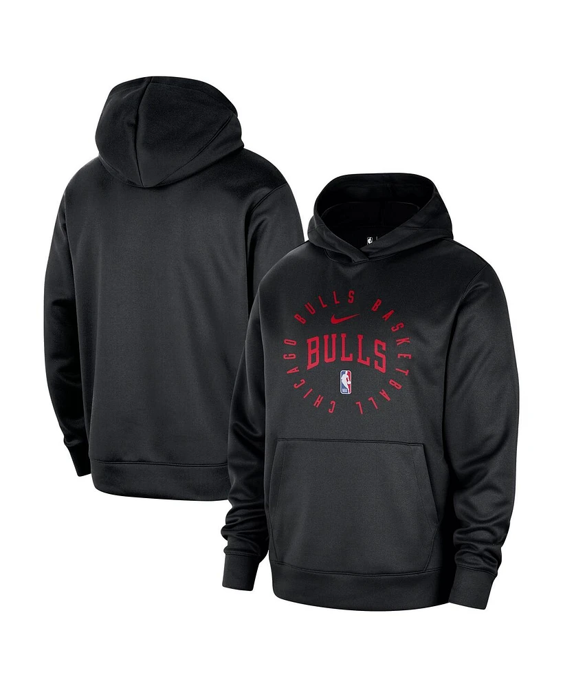 Nike Men's Chicago Bulls 2024/25 Spotlight On-Court Practice Performance Pullover Hoodie