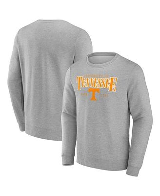 Fanatics Men's Gray Tennessee Volunteers True Classics Act Fast Fleece Pullover Sweatshirt