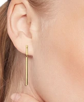 Tommy Hilfiger Linear Logo Bar Drop Earrings