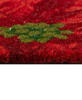 Liora Manne' Natura Poinsettia 1'6"x2'6" Area Rug