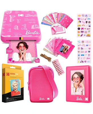 Kodak x Barbie Step Slim Wireless Instant Portable Photo Mobile Printer Gift Bundle, Signature Style