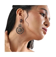 Embellished Filigree Drop Earrings