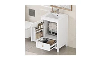 Slickblue Modern Bathroom Vanity with Sink for Stylish Storage and Functionality