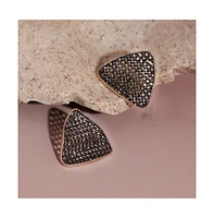 Intricate Triangle Stud Earrings