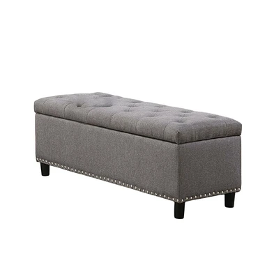 Slickblue Bedroom Storage Ottoman Bench with Footrest for Stylish Organization