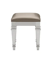 Slickblue Elegant Vanity Stool for Bedroom or Dressing Room Seating and Decor