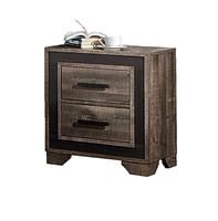 Slickblue 2-Drawer Nightstand for Stylish and Functional Bedroom Storage