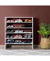 Gouun 3 Pieces 31-Inch Stackable Multi-Shape Shoe Rack