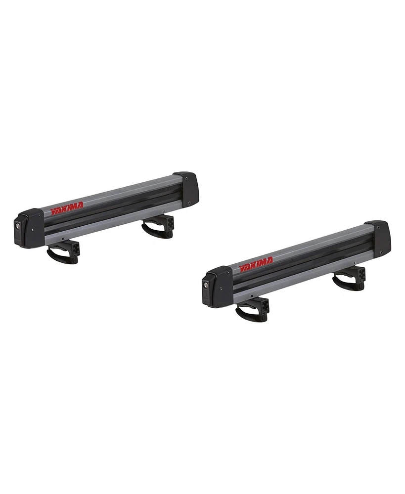 Yakima FreshTrack 4 Universal Car Roof Top Mount Ski and Snowboard Rack, Black