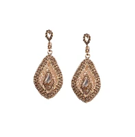 Rhinestone Pear Drop Earrings