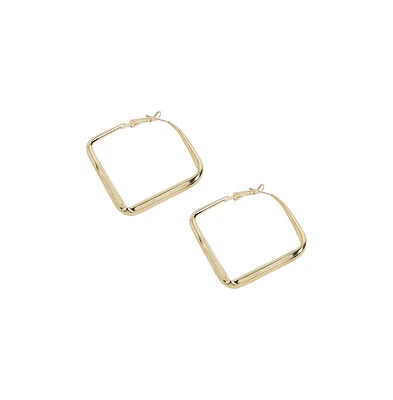 Sohi Minimal Diamond Hoop Earrrings