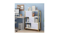 Slickblue 4-Layer Bookshelf for Efficient Storage and Stylish Home Organization